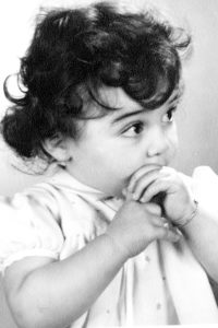 Portrait de Caroline GAGNIÉ enfant