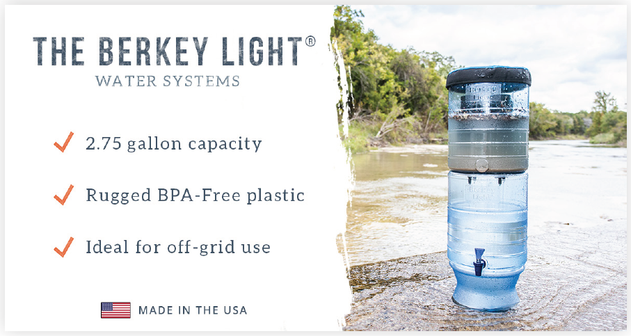 Filtre Berkey Light : le meilleur filtre à gravité Berkey ? 
